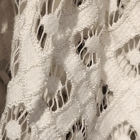 Kensie gray sweatshirt dress with white lace long sleeves Size Small - Picture 5 of 7